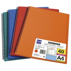 CARPETA FUNDAS PLUS A4 ESPIRAL 40F.VERDE