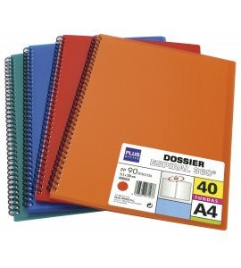 CARPETA FUNDAS PLUS A4 ESPIRAL 40F.VERDE