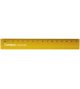 REGLA METALICA CAMPUS 15 CM COLORES