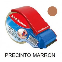 CINTA PRECINTO MARRON  50MT + PORTARROLLO
