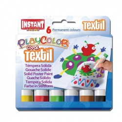 Témpera Playcolor One Textil 6 colores surtidos