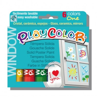 Playcolor Window Estuche 6 colores surtidos
