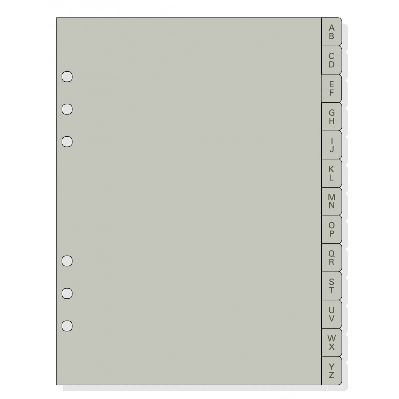 RECAMBIO OPEN INDICE A-Z PL/13 R1064