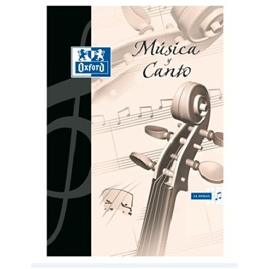 Cuaderno de Música y Canto Oxford - A4