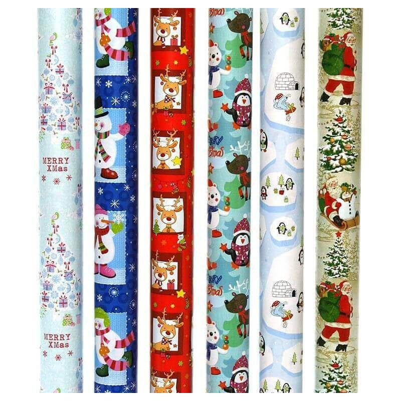 PAPEL REGALO NAVIDAD 70x200 CAJA 60UN.