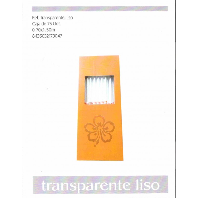 ROLLO CELOFAN TRANSP.LISO 70X150MM