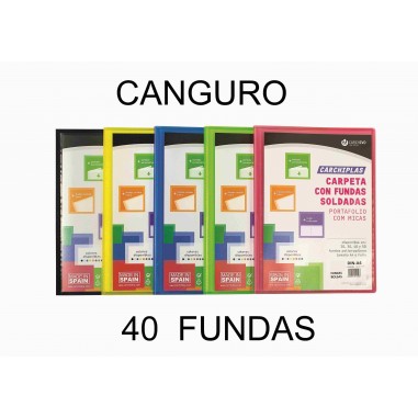 CARPETA 40 FUNDAS CARCHIPLAS CANGURO