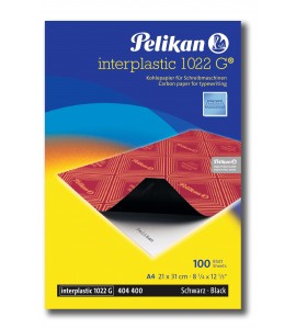 Papel Carbón Pelikan 1022G Interplastic A4 100H