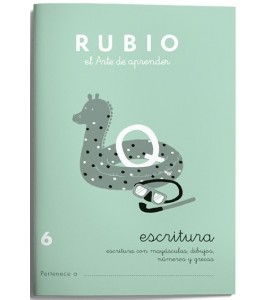 CUADERNO RUBIO ESCRITURA 6/10UD