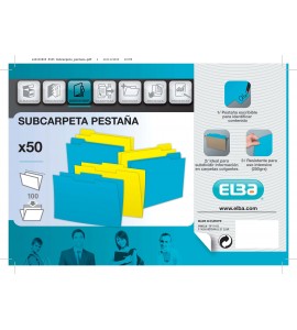 SUBCARPETA A4 3 SOLAPAS VERDE P/50