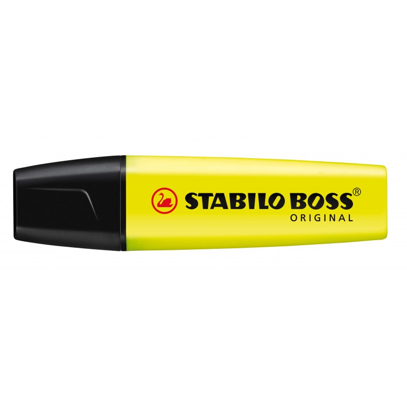 Subrayador Stabilo Boss amarillo - Blister de 4 en