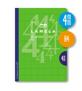 LIBRETA LAMELA  A4 50H 4MM P/10