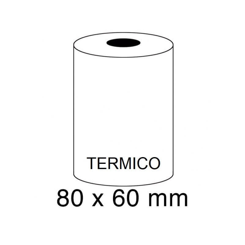 ROLLOS TERMICOS 80X60MM P/8