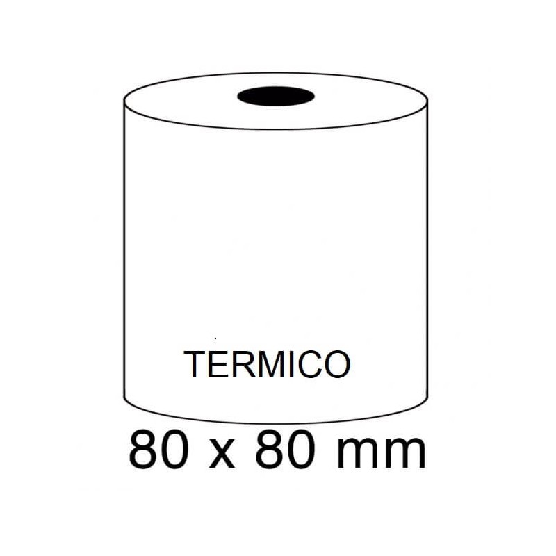 ROLLOS TERMICOS 80X80MM P/8