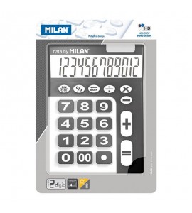 CALCULADORA MILAN NEGRA 12 DIGITOS