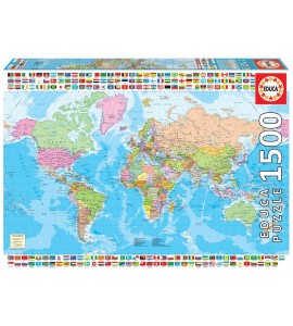 PUZZLE 1500 MAPAMUNDI POLÍTICO