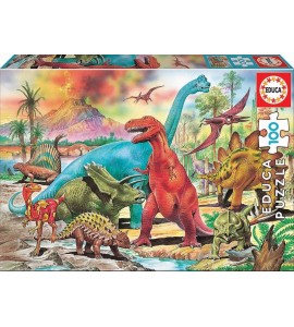 PUZZLE 100 DINOSAURIOS
