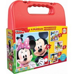 PUZZLE MALETA PUZZLES PROGRESIVOS MICKEY MOUSE 12-16-20-25