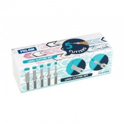 SET MANGO CON 5 PLUMILLAS LINOLEO