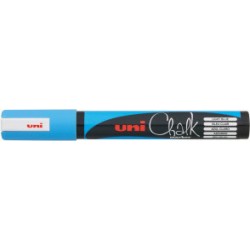MARCADOR TIZA  UNI AZUL