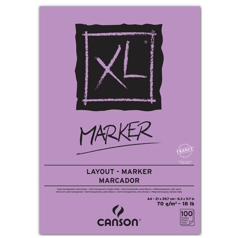 BLOC CANSON XL MARKET 100H A4
