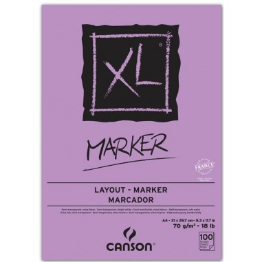 BLOC CANSON XL MARKET 100H A4