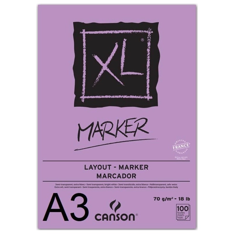 BLOC CANSON XL MARKET 100H A3