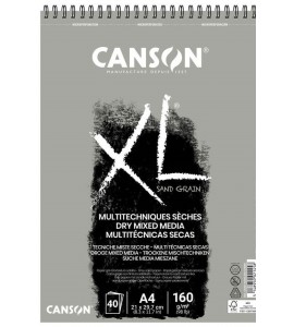 BLOC CANSON XL TOUCH ARENOSO 40H A4 GRIS