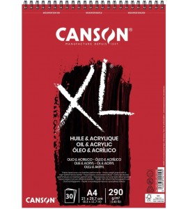 BLOC CANSON XL OLEO Y ACRILICO A4 30H