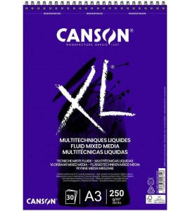 BLOC CANSON XL MIX FLUIDO A3 30H