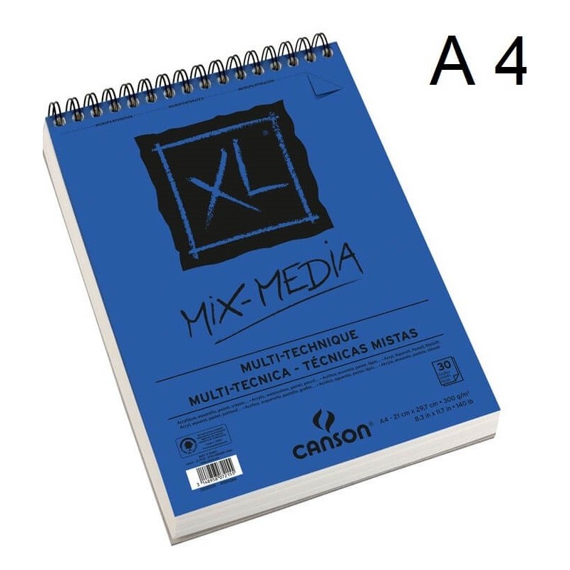 BLOC CANSON XL MIX MEDIA  A4 30H