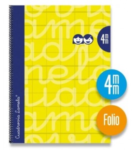BLOC LAMELA T.FORRADA Fº 80h  4mm AMARILLO
