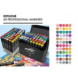 Rotuladores Canvas Luxury Artist Estuche 40 Colores Surtido. Rotuladores  doble punta . La Superpapelería
