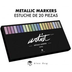 ROTULADOR METALICO MARKERS 20 SURTIDOS