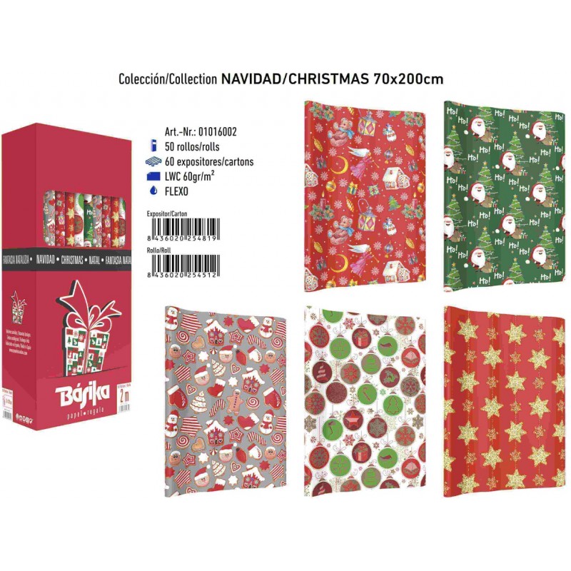 ROLLO PAPEL REGALO 70X200...