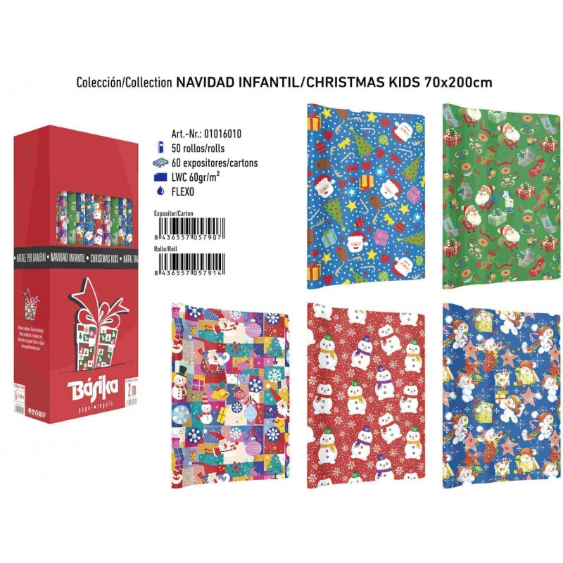 ROLLO PAPEL REGALO 70X200CM...