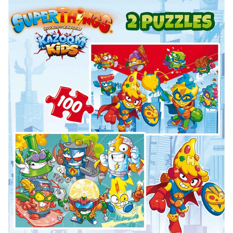 PUZZLE 2X100 SUPERTHINGS