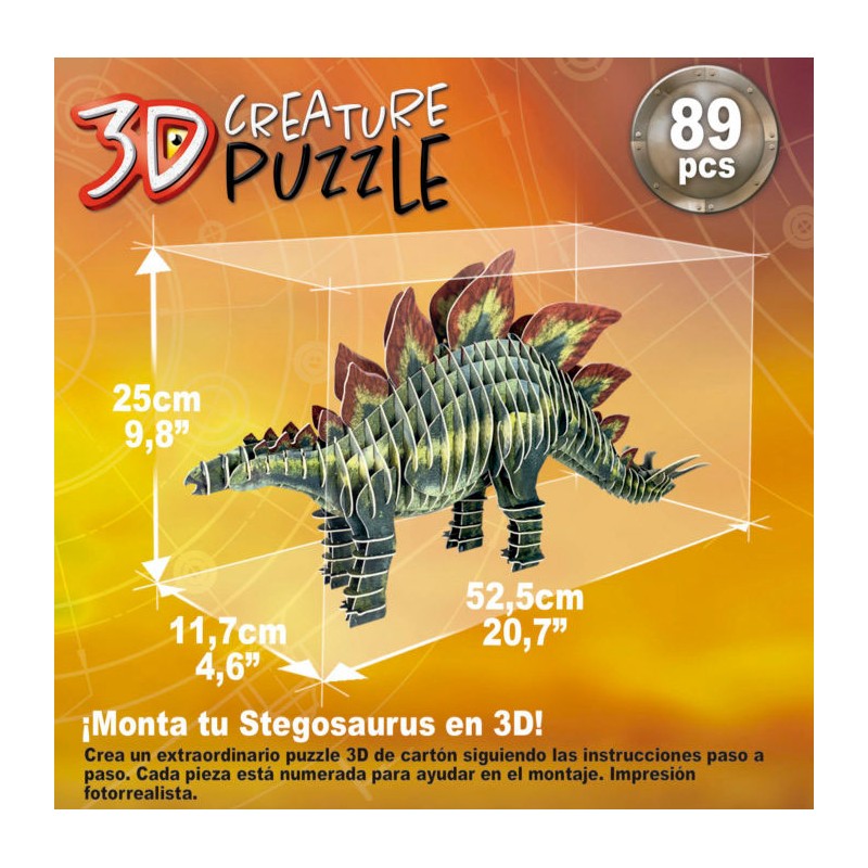 STEGOSAURUS 3D CREATURE PUZZLE