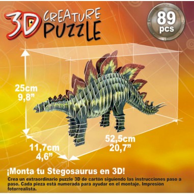 STEGOSAURUS 3D CREATURE PUZZLE