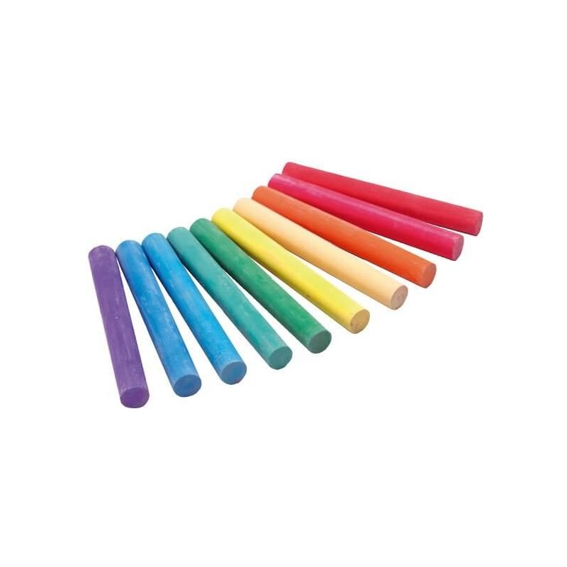 Tizas Blancas Y De Colores Campus - Pack 100 Unidades, Antipolvo, Lavables, Ideales Para Pizarra Y Suelo
