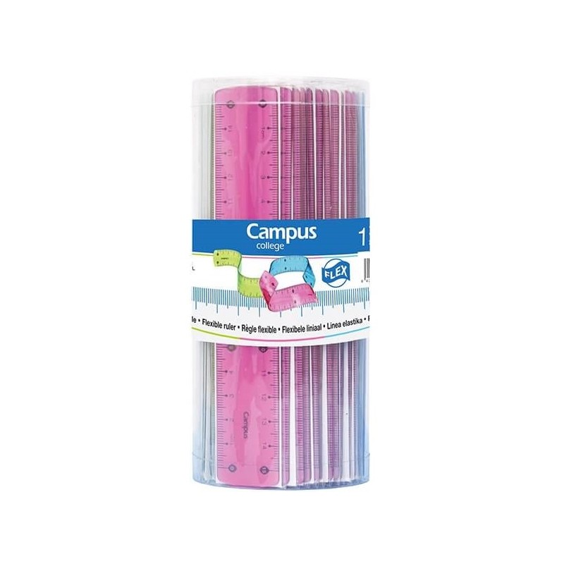 REGLA CAMPUS PLASTICO 15 CM...