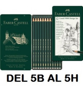 LAPIZ Faber Castell 9000 5B-5H C/12