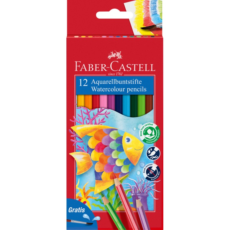 Set de lápices de grafito acuarelables Faber Castell Boutique de