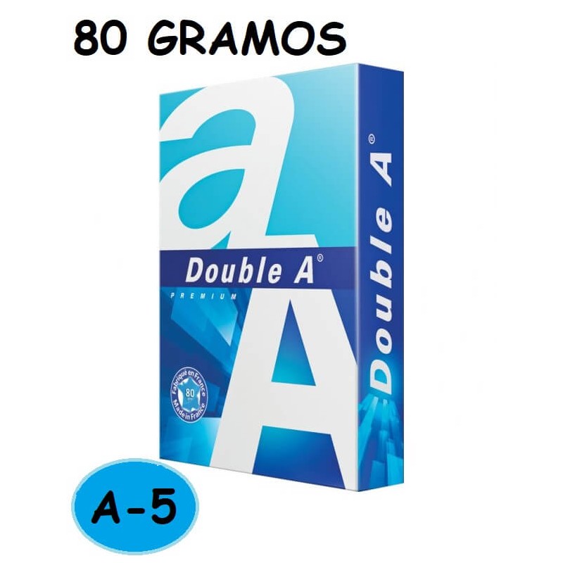 PAPEL A5 DOUBLE A 80GR...