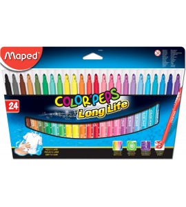 Rotulador Color Peps Long Life 24 colores