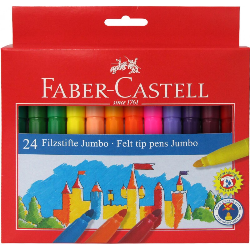 ROTULADOR JUMBO Faber Castell 24 colores