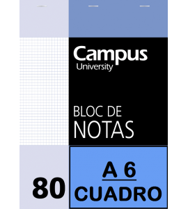 BLOC NOTAS A6 80/H 60G CP(P/10un)
