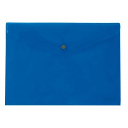 SOBRE BROCHE PP A4 AZUL P/12
