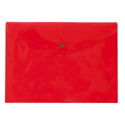 SOBRE BROCHE PP A4 ROJO