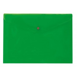 SOBRE BROCHE PP A4 VERDE P/12